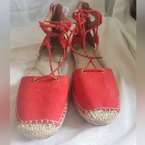 Merona red espadrille sandal size 8.5